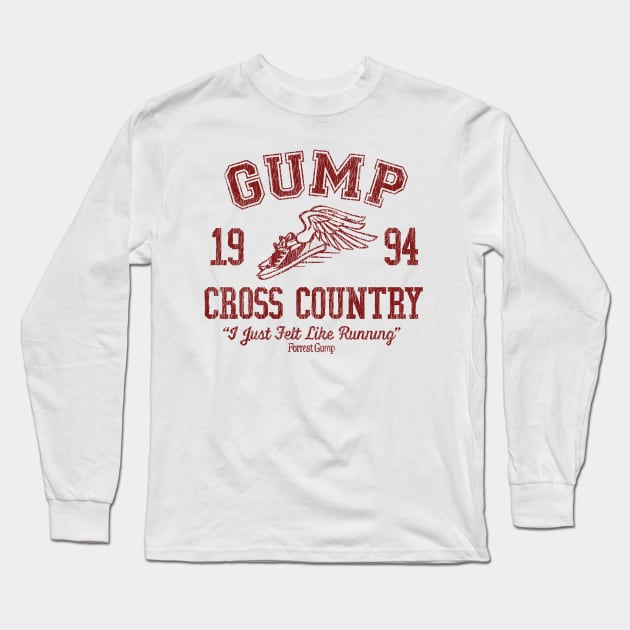 Vintage Gump Cross Country 1994 Long Sleeve T-Shirt by megsna